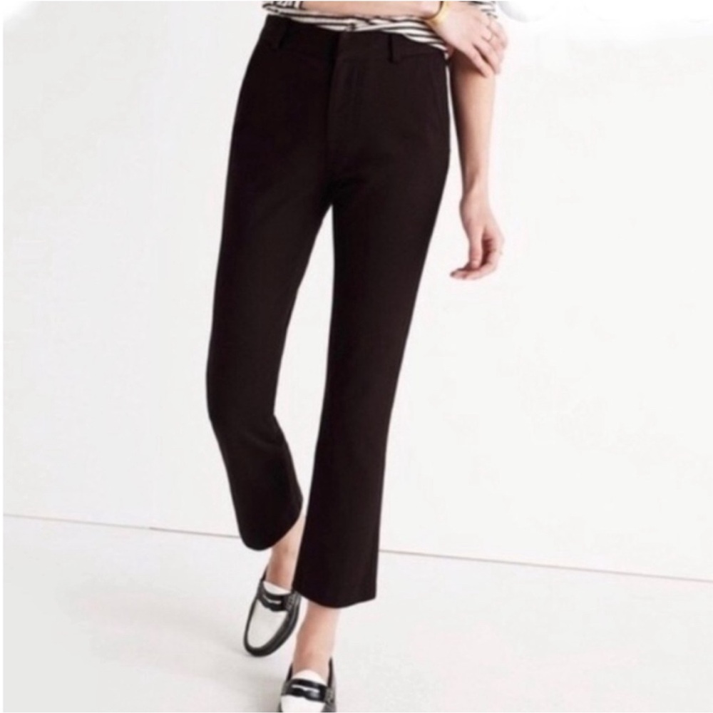 J. Crew Teddie crop pant in black in 2P